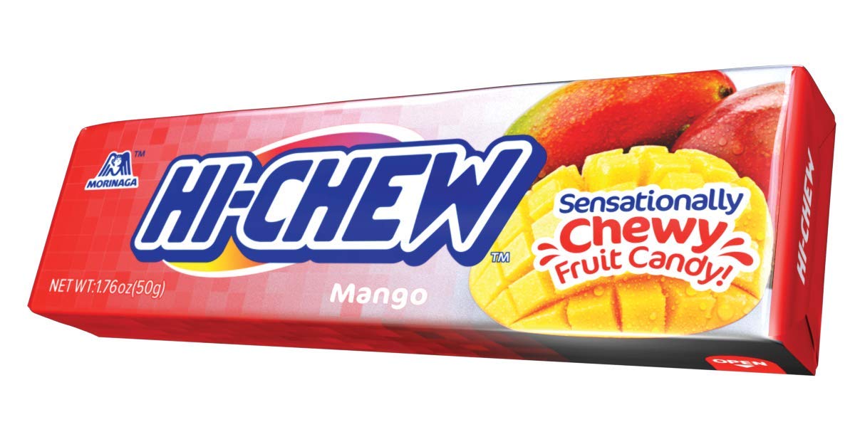 Hi Chew Stick Mango, 1.76 Ounce (Pack of 10)