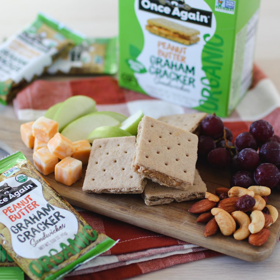 Once Again Peanut Butter Graham Cracker Sandwiches - Organic & Gluten Free, Non-Gmo - Gluten Free Certified, Vegan, Kosher - Box