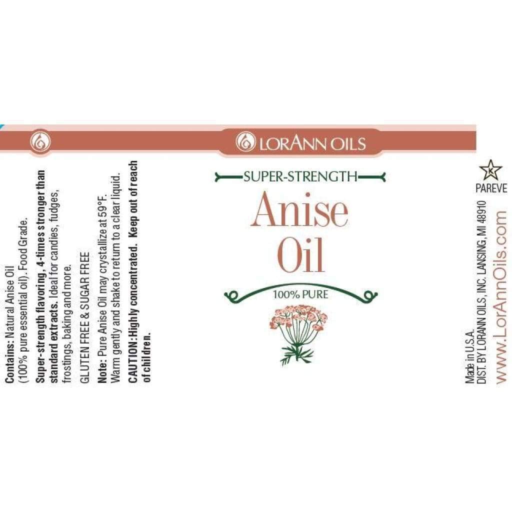 Lorann Anise Oil Super Strengthnatural Flavor, 1 Ounce Bottle