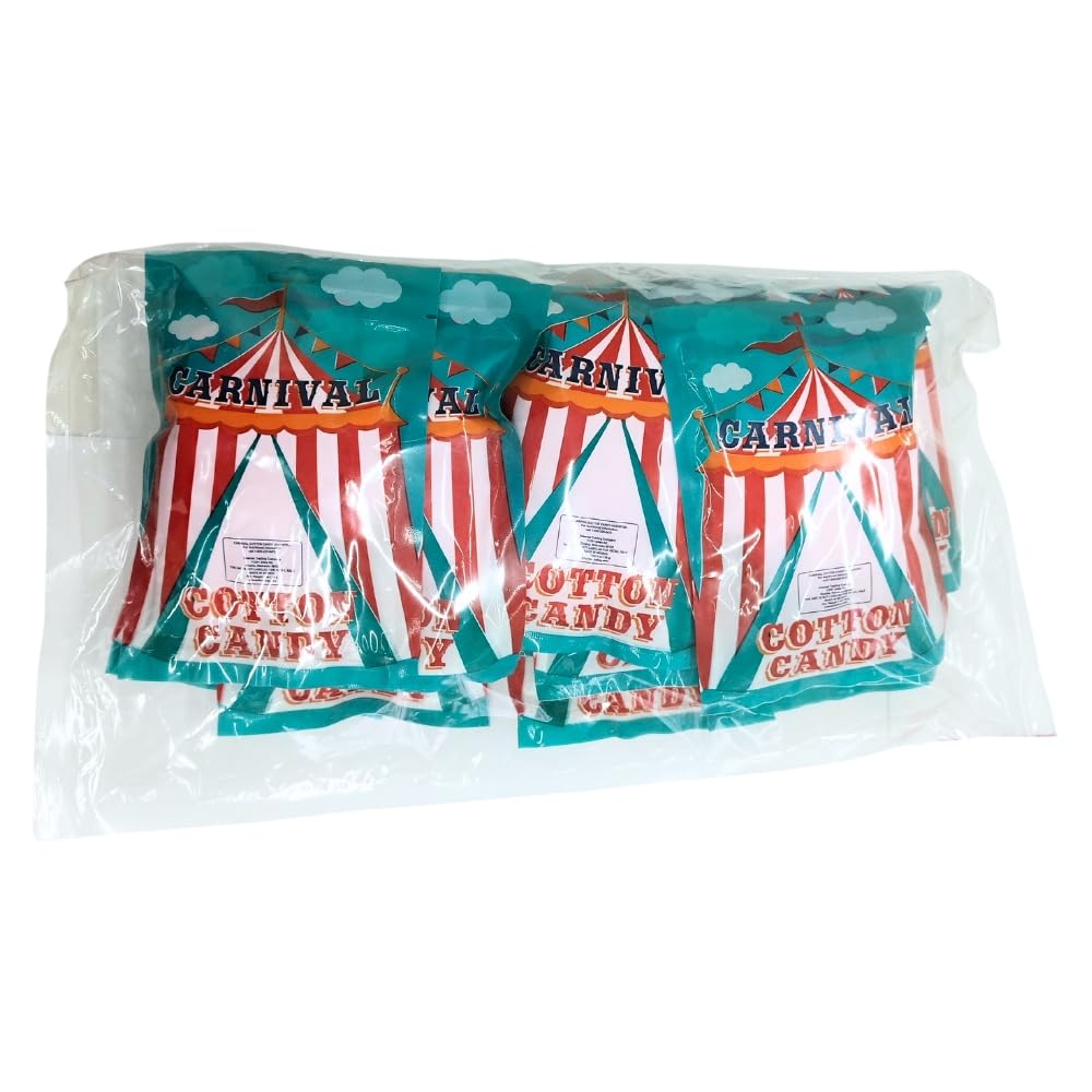 Lupy Lups! Carnival Cotton Candy - 12-Pack (1 Oz Per Bag) - Fluffy & Irresistible Treat For Any Occasion!