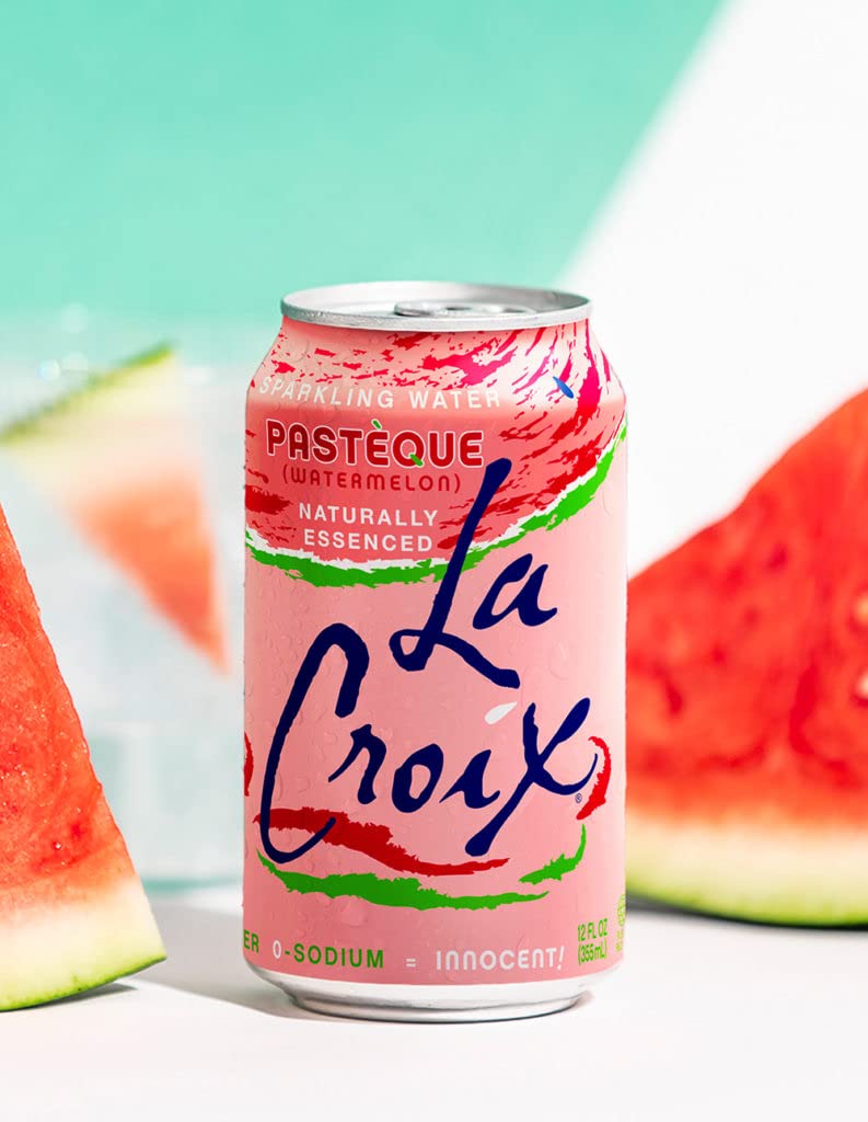 La Croix Sparkling Water, Watermelon Flavor, 12 Fl Oz, Pack of 8