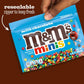 M&MS Minis Milk Chocolate Christmas Candy  Sharing Size  9.4 oz Resealable Bulk Candy Bag