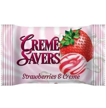 Cream Savers Hard Candy | Original Classic Creamy Delight Individually Wrapped Candies | The Taste Of Fresh Strawberries Or Oran
