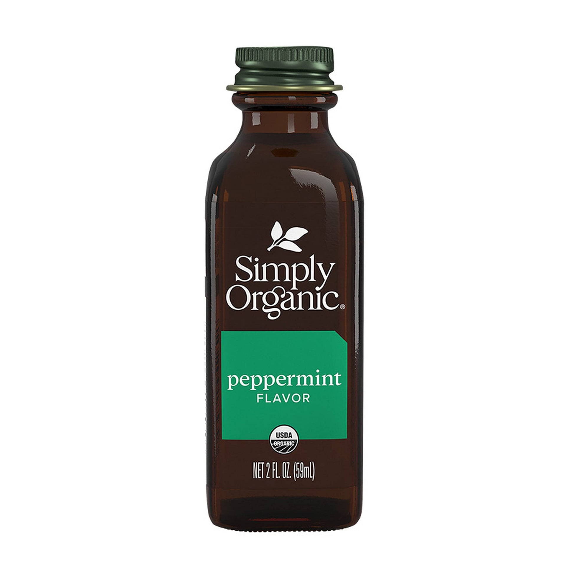 Simply Organic Peppermint Flavor, Certified Organic | 2 oz | Pack of 5