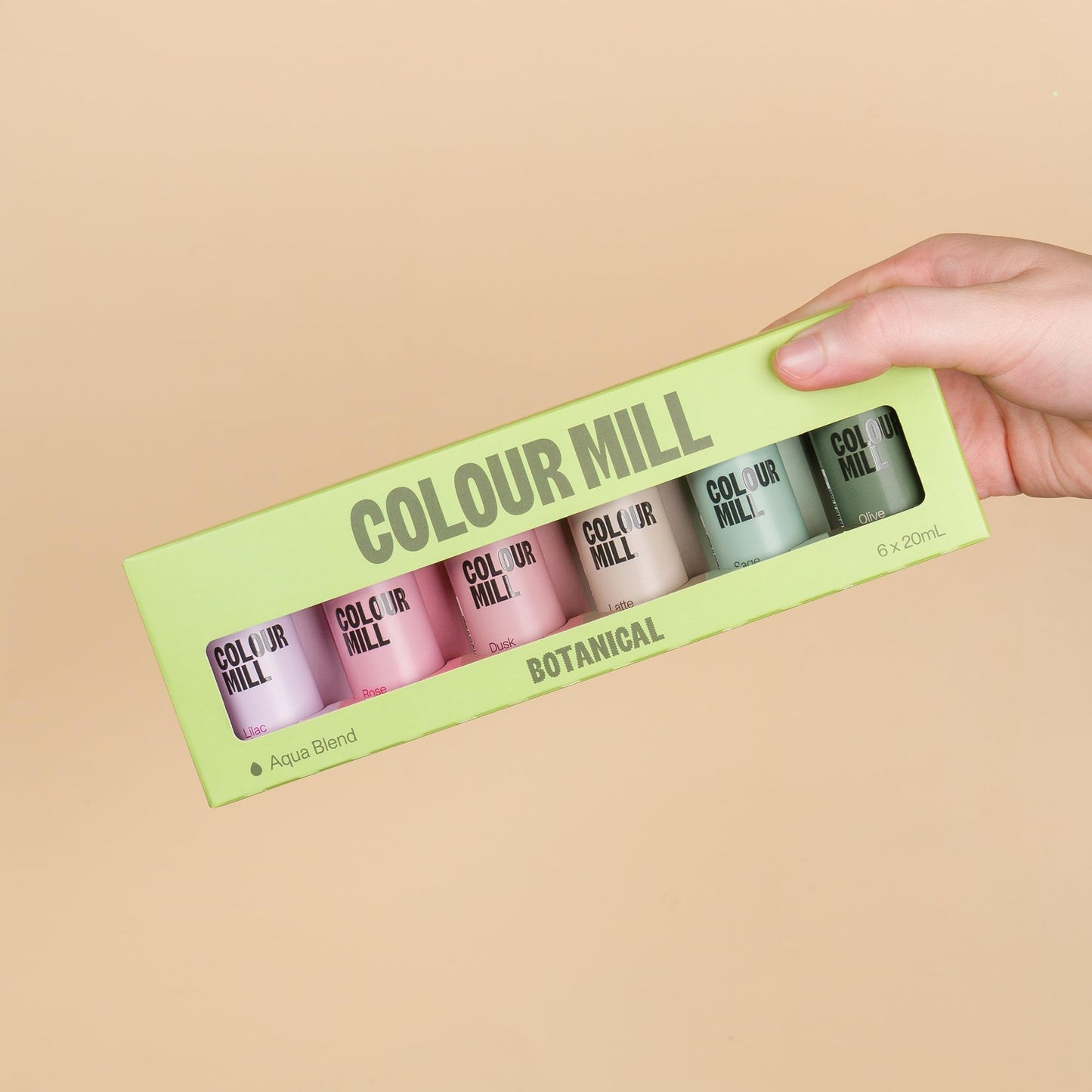 Colour Mill Botanical Pack Aqua Blend Food Coloring, 6 Colors, 120ml (4.08 Fl Oz)
