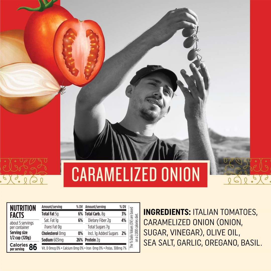 Botticelli Pasta Sauce | 2-Pack | 24 Oz Each (Caramelized Onion)