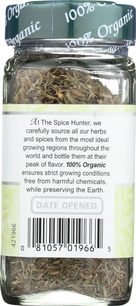 Spice Hunter Thyme Organic, 0.6-Ounce Unit (Pack of 6)