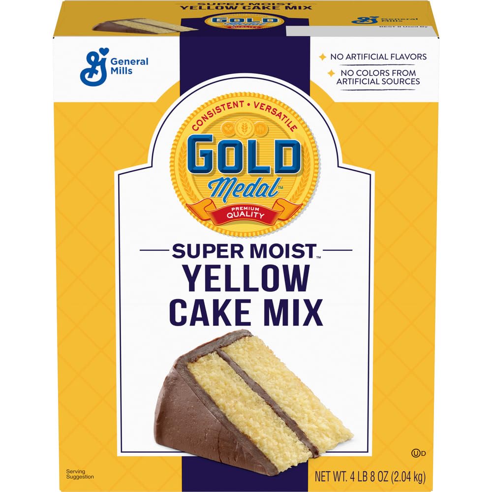 Gold Medal Super Moist Yellow Cake Mix, 4.5 Lb Box (Pack of 6)