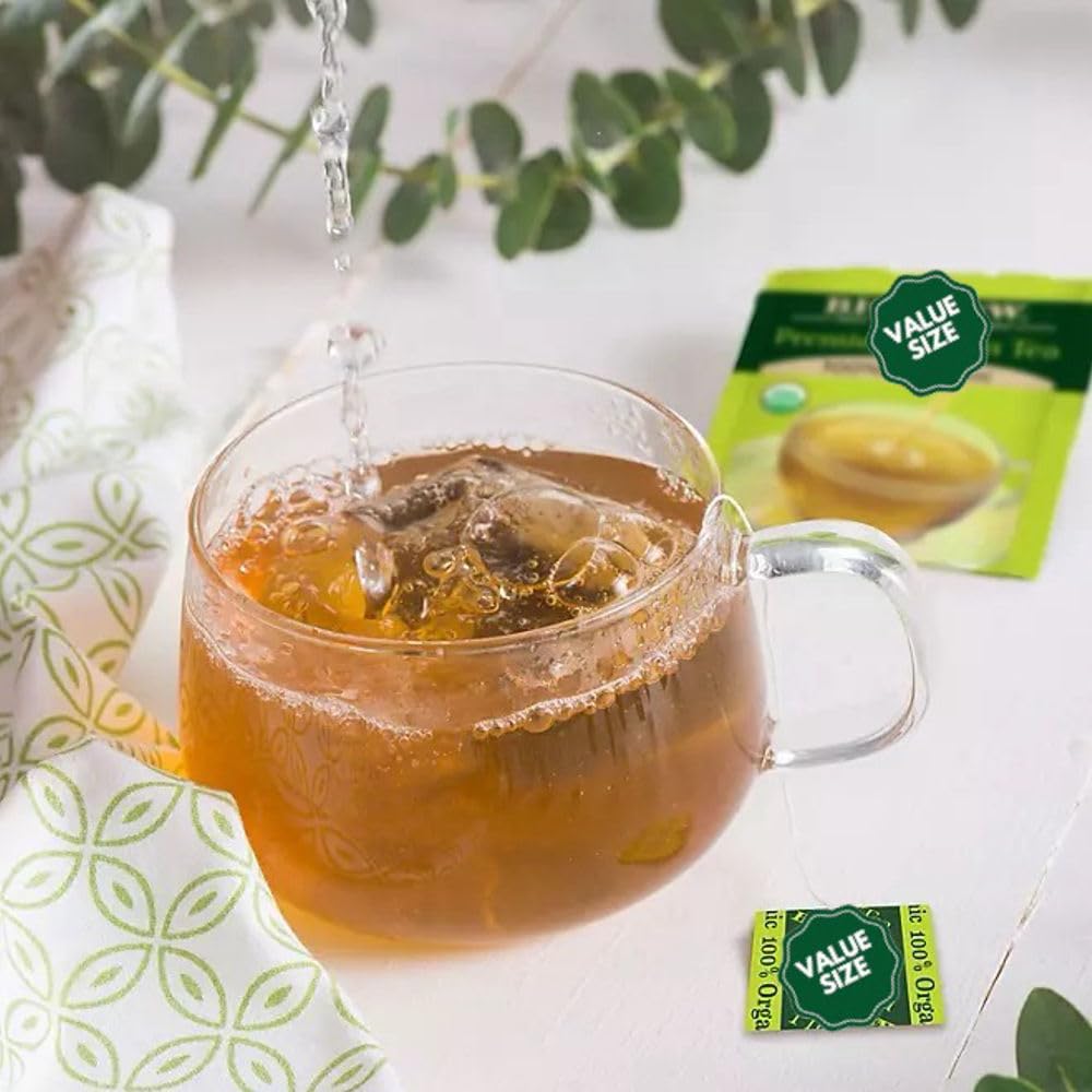 Bigelowwss Premium Organic Green Tea 160 Ct. W/A Storage Bag