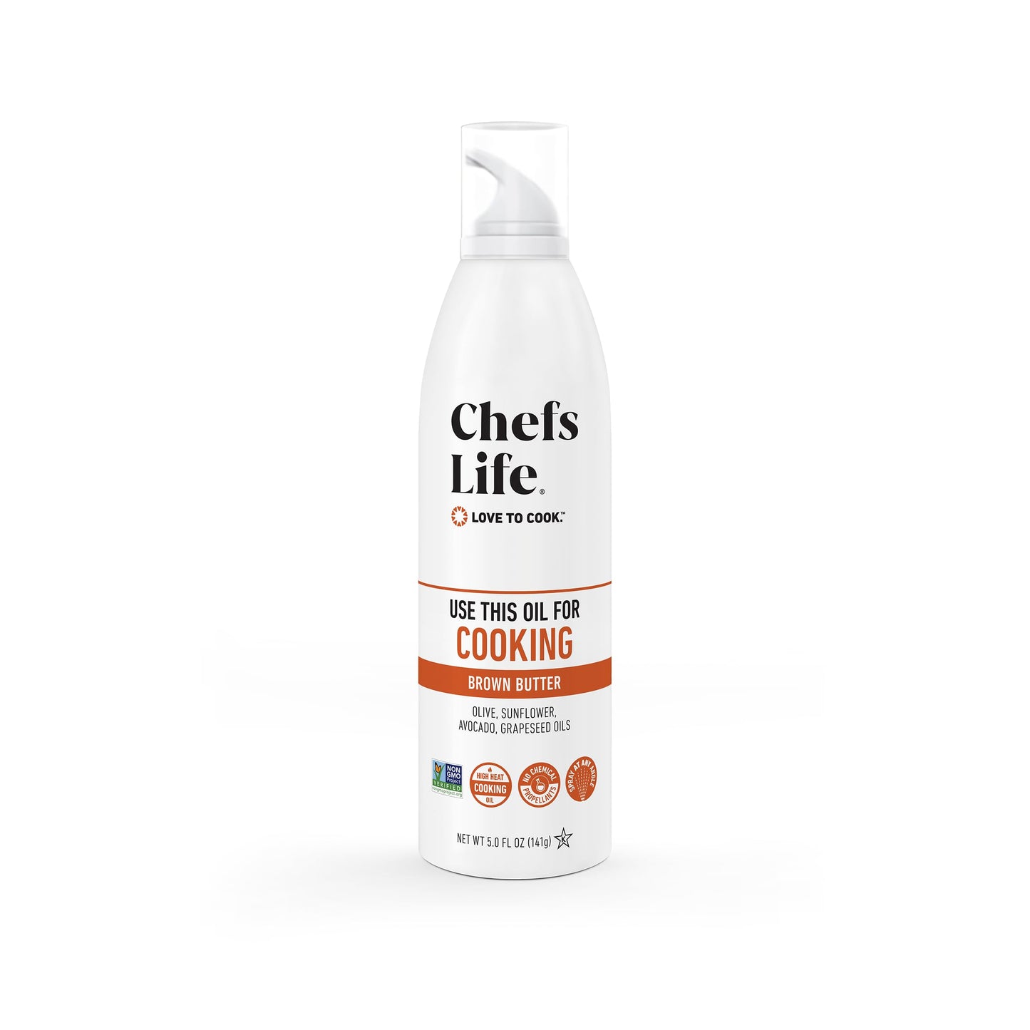 Chefs Life Brown Butter Cooking Spray - Non Stick Olive Oil & Avocado Oil - 5 Fl Oz Spray Bottle