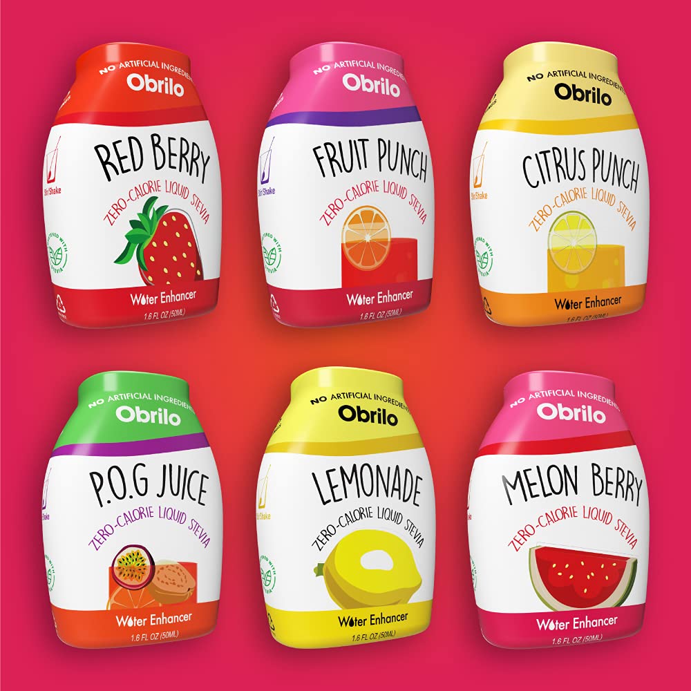 Stevia Water Enhancer Variety Pack - 6 Natural Flavors | For Stevia Lovers | Zero Sugar, Vegan, Keto-Friendly | 1.6 Fl Oz (Pack 
