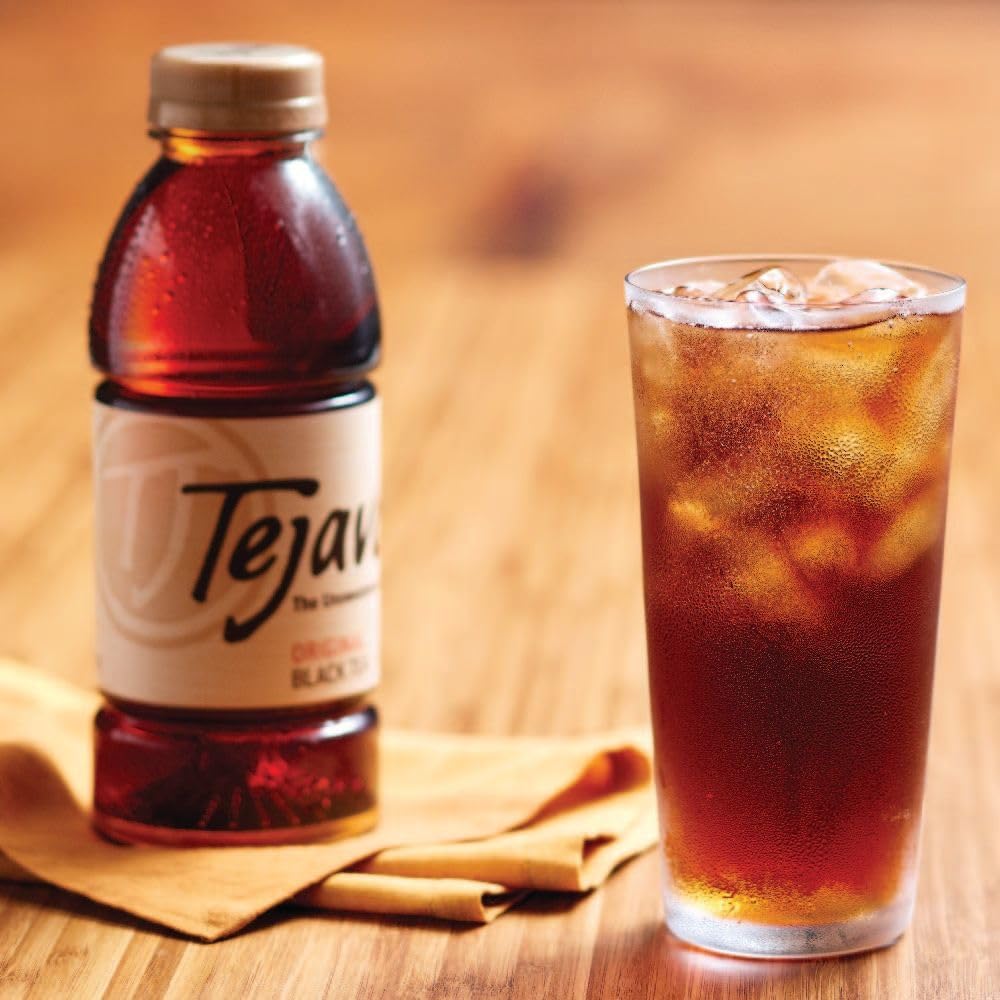 Tejava Original Unsweetened Black Iced Tea, 6 Pack, 16.9Oz Pet Bottles, Non-Gmo, Kosher, No Sugar Or Sweeteners, No Calories, No