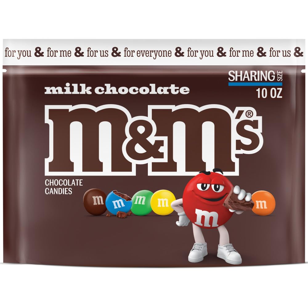 M&MS Milk Chocolate Summer Candy Sharing Size Bag, 10oz