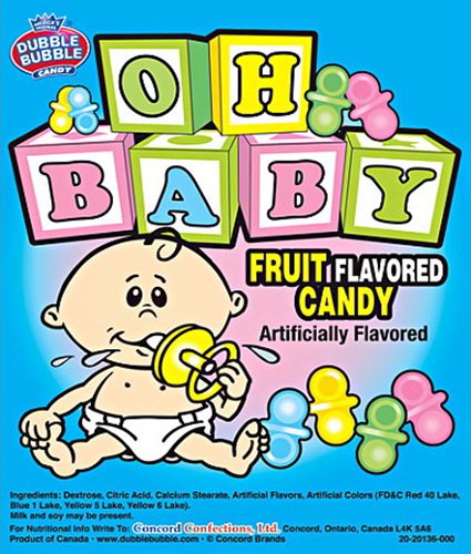 SweetGourmet Oh Baby Pacifiers Candy | Baby Shower Fruit Flavored Candy | 3 Pounds