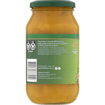 Three Threes Sweet Mustard Pickles 520G