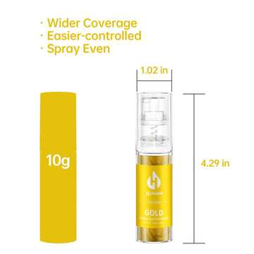 Gold Edible Glitter Spray - 10G Edible Gold Glitter For Cakes Food Grade Metallic Shimmer Powder Cake Sprinkles For Cookie Decor