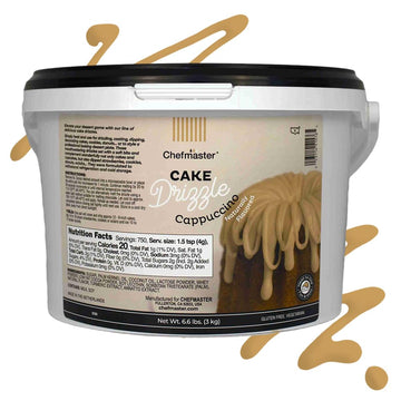 Chefmaster Cappuccino Cake Drizzle, Edible Drip Frosting for Cakes, Cupcakes, 6.6 lbs