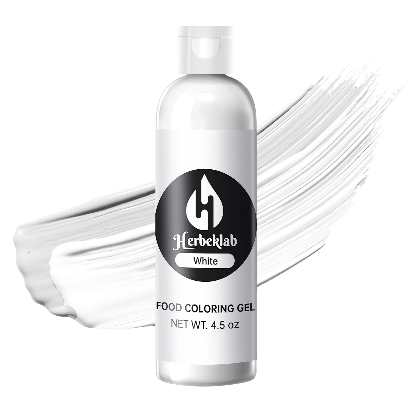 White Food Coloring Gel 4.5 Oz Professional Grade White Food Dye Concentrated Gel Food Coloring for Icing Baking Cake Decorating