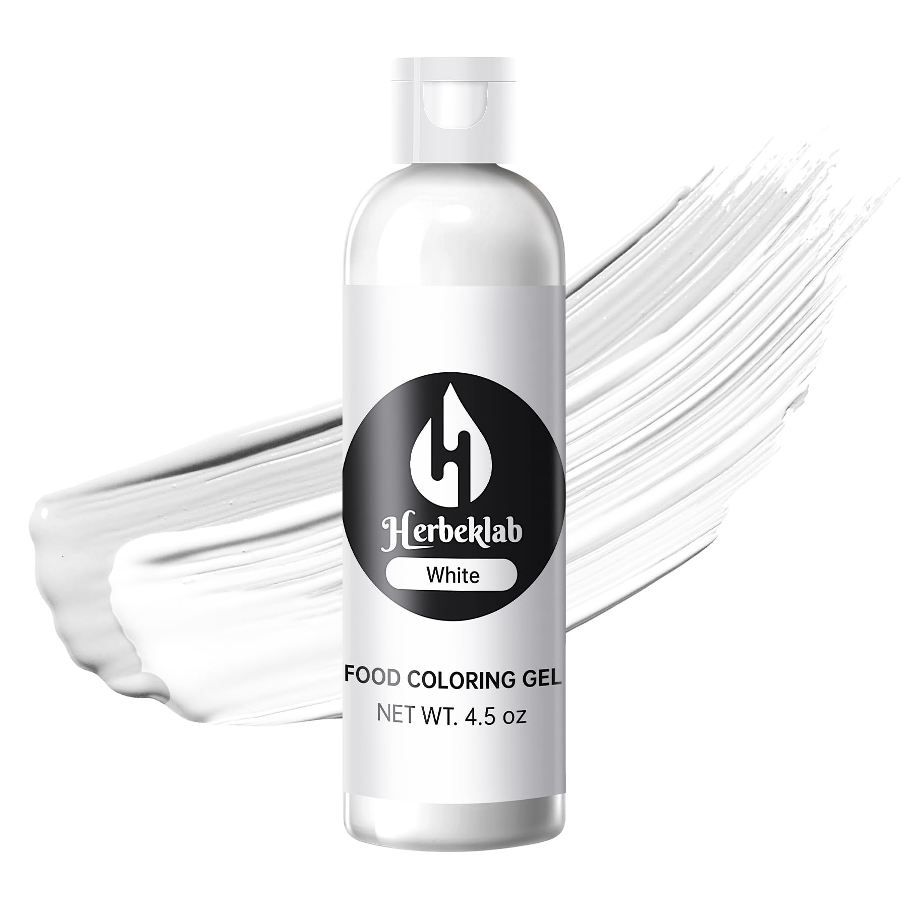 White Food Coloring Gel 4.5 Oz Professional Grade White Food Dye Concentrated Gel Food Coloring for Icing Baking Cake Decorating