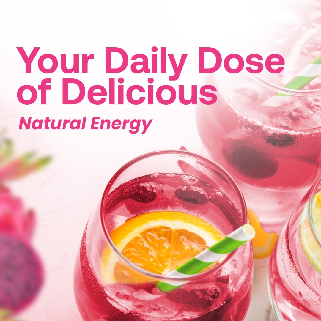 Dr. Smoothie Refreshers Drink Concentrate - Dragon Fruit Lychee, Lightly Caffeinated, 46 Fl Oz, No Artificial Colors