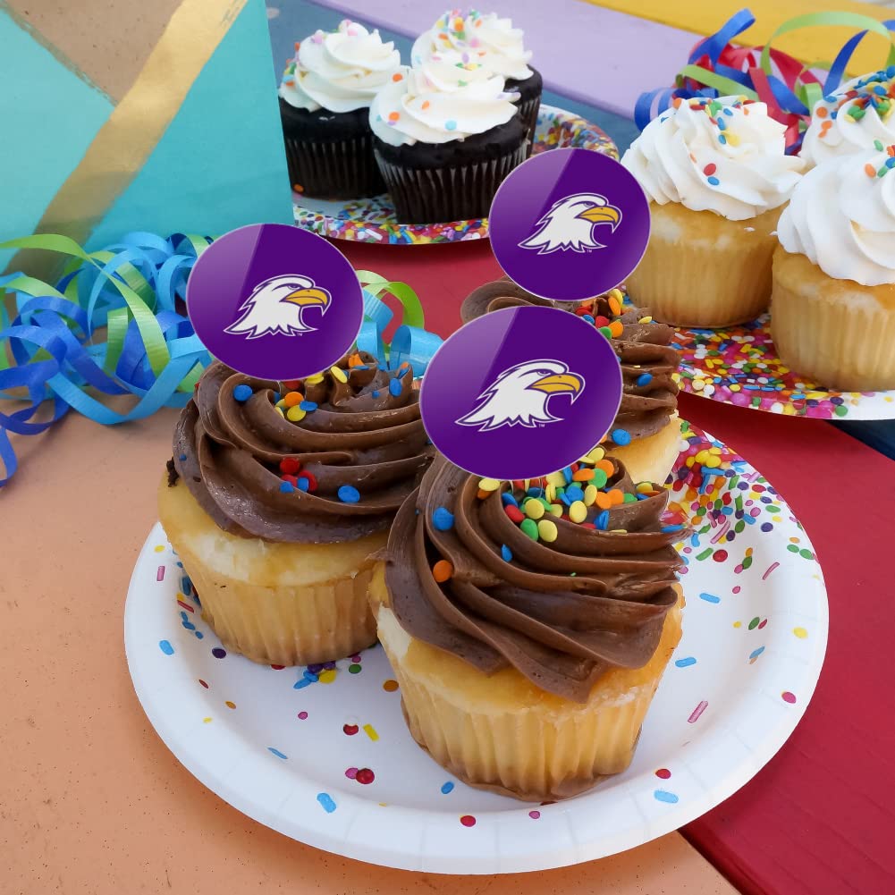 Ashland University Primary Logo Cupcake Picks Toppers Decoration Set Of 6