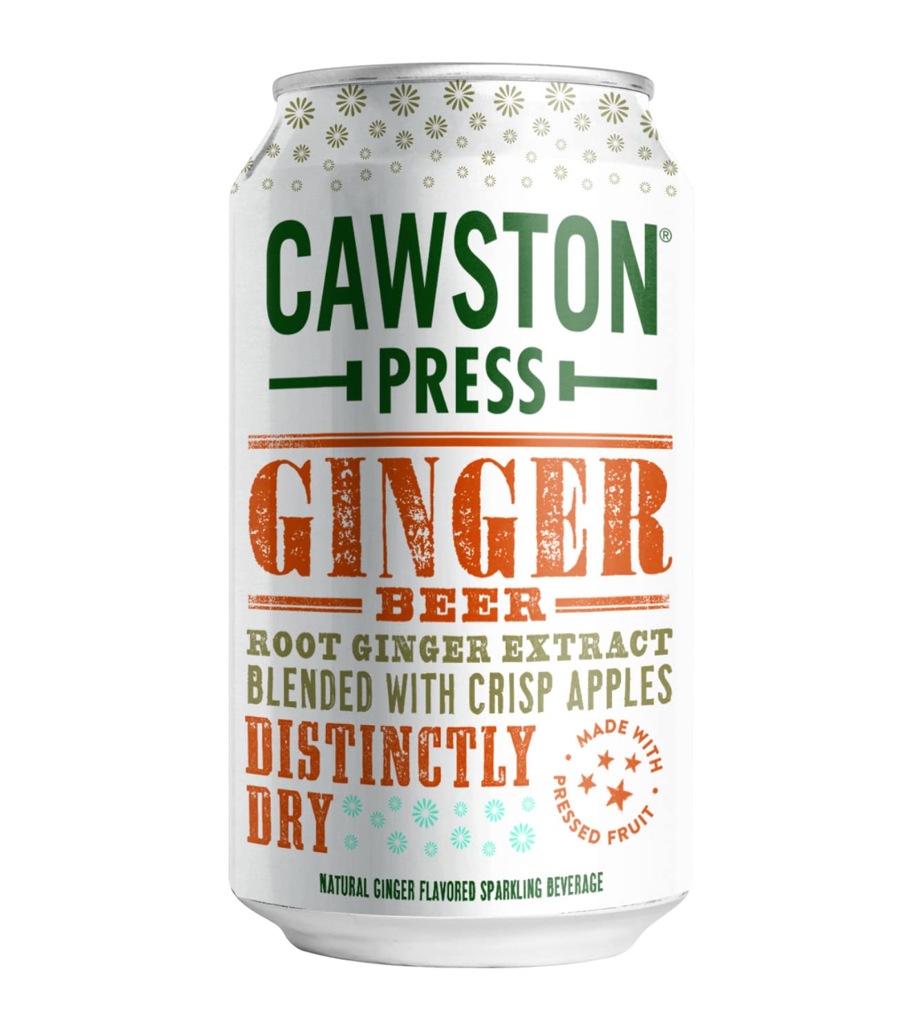 Cawston Press Sparkling Ginger Beer, 11.15 oz Cans, Pack of 24