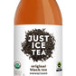 Just Ice Tea Organic Iced Tea, 16 Fl Oz Glass Bottles (Pack of 4) (Original Black Tea)