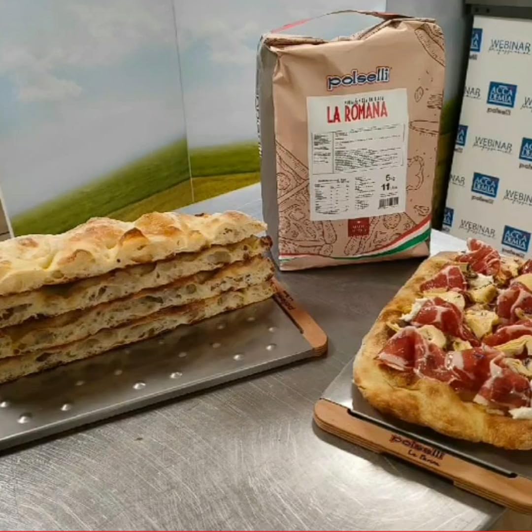 Polselli La Romana Pinsa & Pizza In Pala Flour, Type 0 Flour, Roman-Style Flour, Pizza Crust, High Protein Italian Flour, Ideal