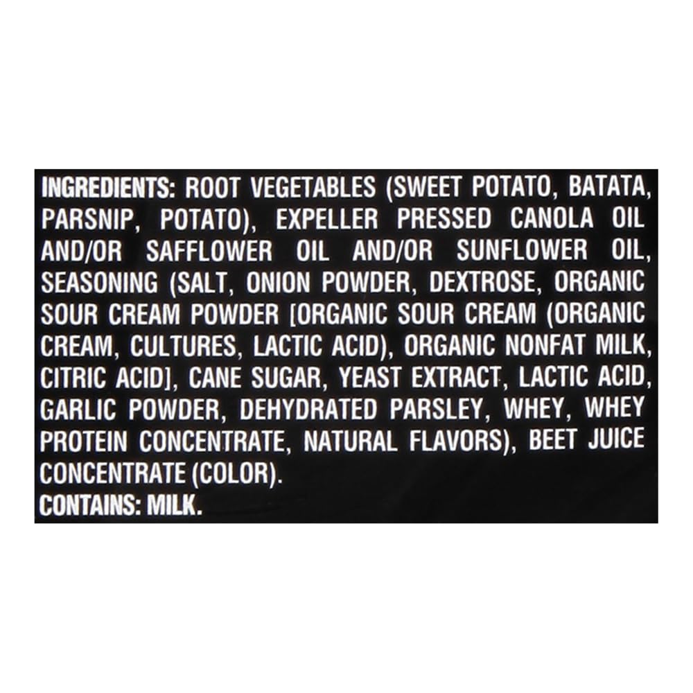 Terra Vegetable Chips, Sour Cream & Onion, 5 Oz (Pack Of 6)
