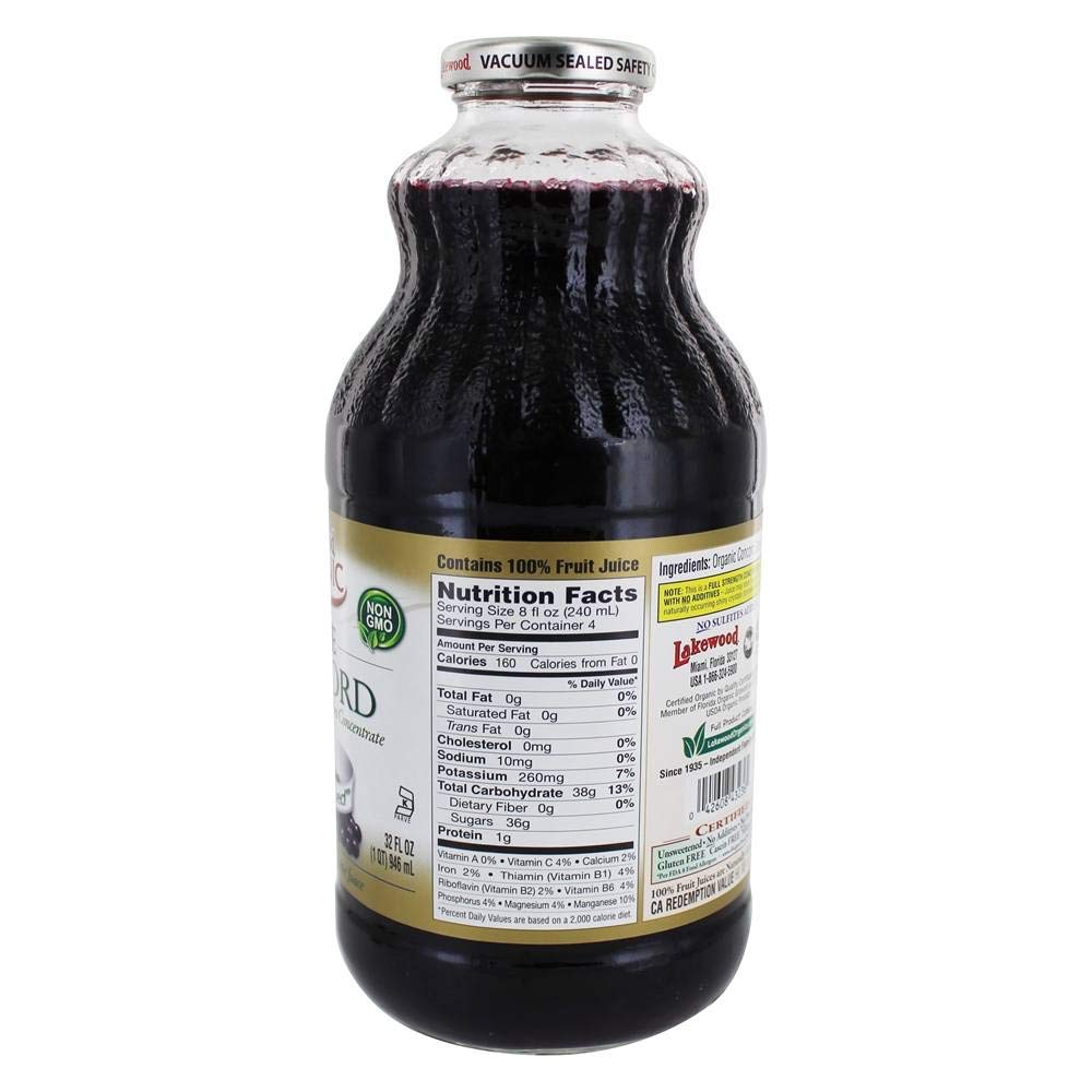 Lakewood Organic Pure Concord Grape Juice, 32 Ounce - 12 per case.