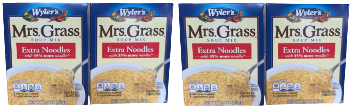 Extra Noodles Soup Mix - Mrs. Grass - 5.2 oz. (PACK of 4)