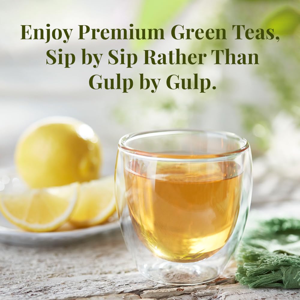 The Republic of Tea Organic Turmeric Ginger Green Tea, 50 Tea Bags, Naturally Caffeinated, Pack of 1