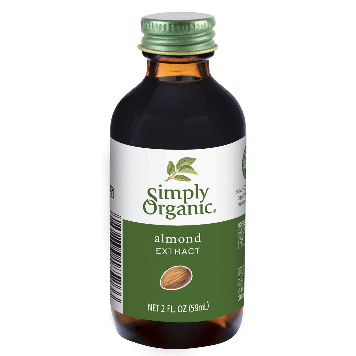 Simply Organic Almond Extract, Certified Organic, 2 oz, Pack of 2, Model 89836185266