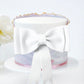 YCTHUNFISH 2 Pack Oversized Pink Bow Cake Topper Kit - EVA Foam, Princess Cupcake Picks, Birthday, Baby Shower, Wedding, White