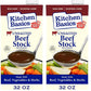 Kitchen Basics Unsalted Beef Stock, 32 fl oz (Pack of 2)