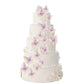 Set Of 66 Pack Purple Gold Cupcake Toppers Mixed Size&Colour 3D Butterfly Cake Picks Decorations With Dot Glue And Support Stick