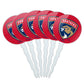 GRAPHICS & MORE NHL Florida Panthers Cupcake Picks Set of 6 - Multi Acrylic Decoration Toppers