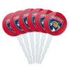 GRAPHICS & MORE NHL Florida Panthers Cupcake Picks Set of 6 - Multi Acrylic Decoration Toppers