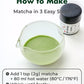 TAGASHIRA CHAHO Uji no Shiro Uji Matcha Green Tea Powder (30g/1.06oz) - First Harvest  Stone Milled  Authentic Ceremonial Grade  100% Product of Japan