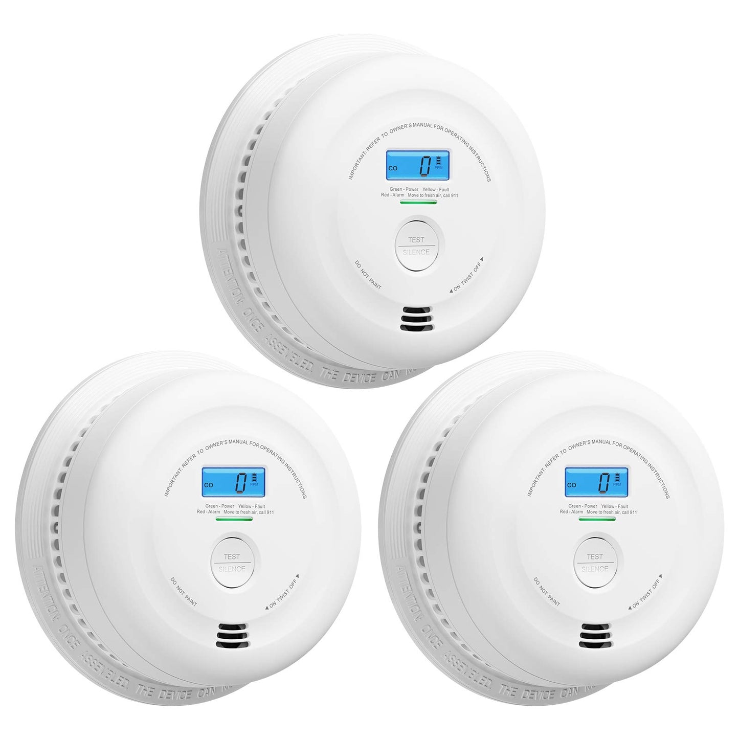 X-Sense 10-Year Battery Smoke And Carbon Monoxide Detector With Lcd Display, Dual Sensor Smoke And Co Alarm, Auto-Check, Sc08, 3