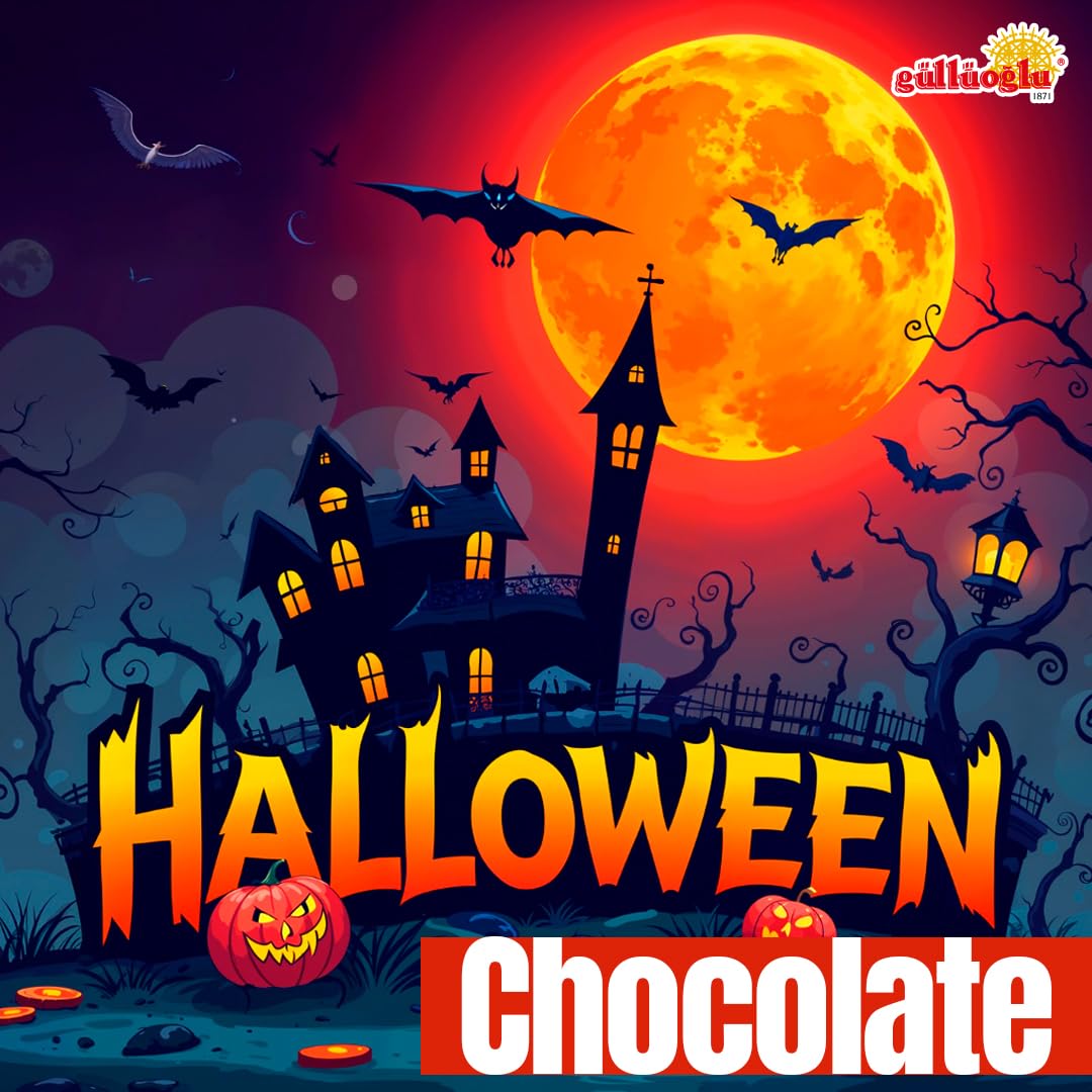 Labudabu Halloween Chocolate Pumpkin Candy – Belgian Chocolate Gourmet Bar 40G With Pumpkin Purée Filling – Trick Or Treat Party Favor & Gift Box For Kids And Mature-Themeds,Thanksgiving, Christmas