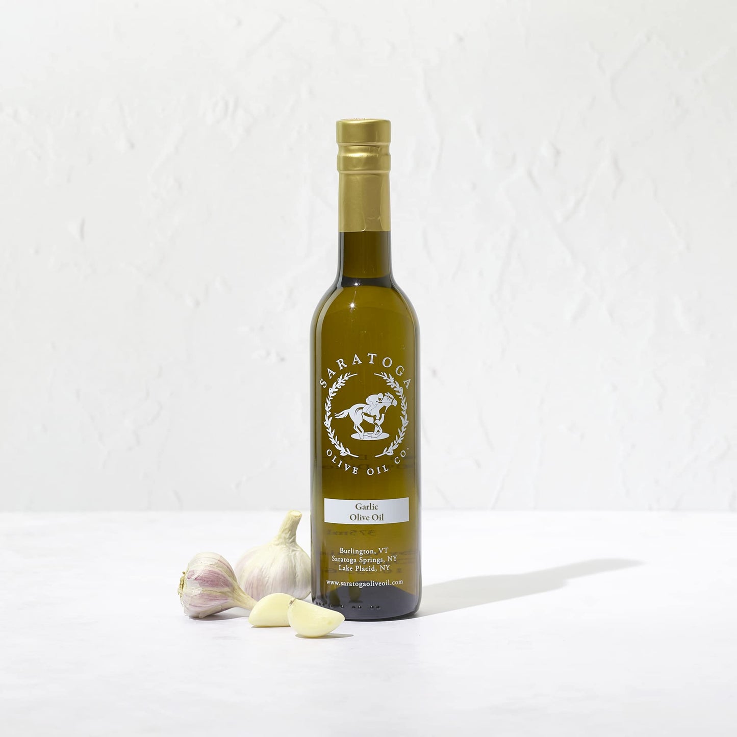 Saratoga Olive Oil Co. Garlic Infused Olive Oil, 200ml (6.8oz) - Flavorful Cooking Oil