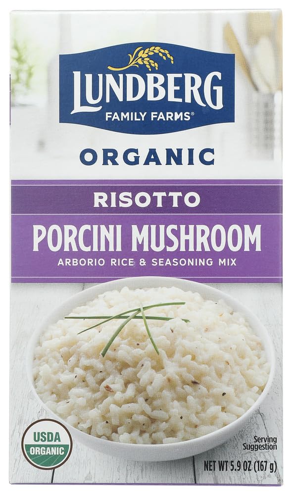 Lundberg Organic Porcini Wild Mushroom Risotto, 5.90 Ounces, Case of 6