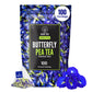 BLUE TEA - Butterfly Pea Flower Tea - 100 Count - Pyramid Plant Based Tea Bag | Black Deals Friday 2025 | ANTIOXIDANT RICH | Tea Gift - Herbal Tea - Flower Based - Caffeine Free - Non-Bitter | Zipper Pack