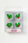 Culpitt Christmas Sugar Decorations - Holly & Berries X 12