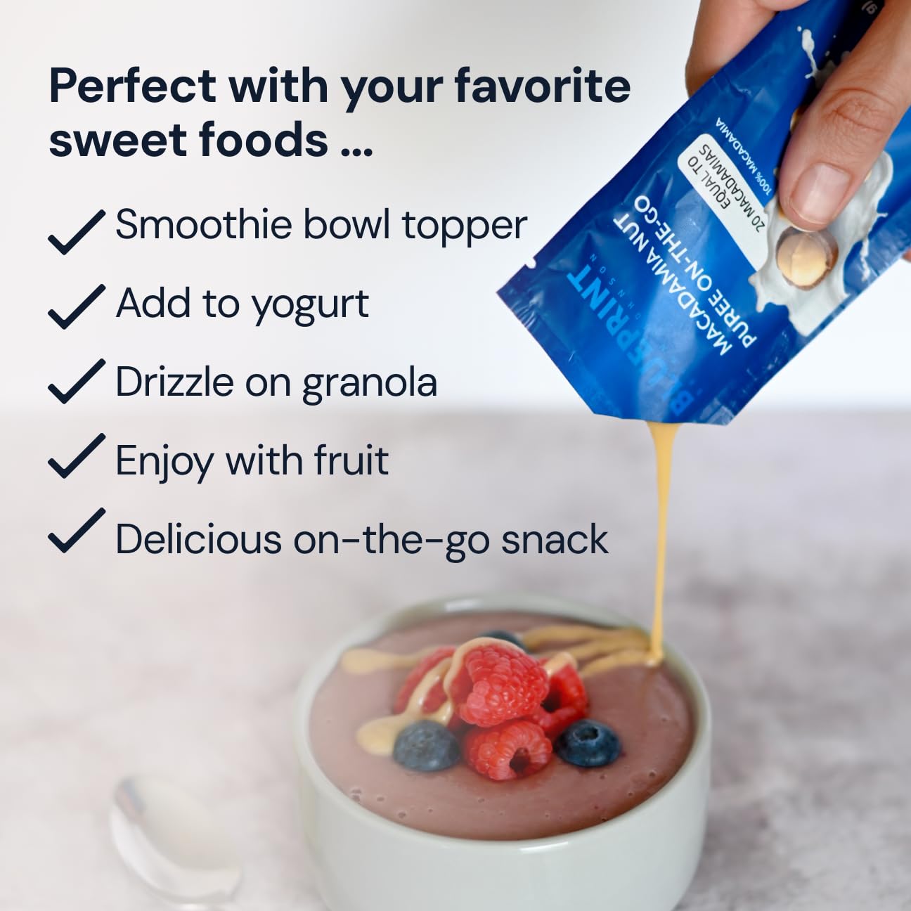 Blueprint Bryan Johnson Macadamia Nut Puree - 1 Ingredient, No Added Sugar, Non Dairy, Vegan, Keto Friendly, 12 Servings