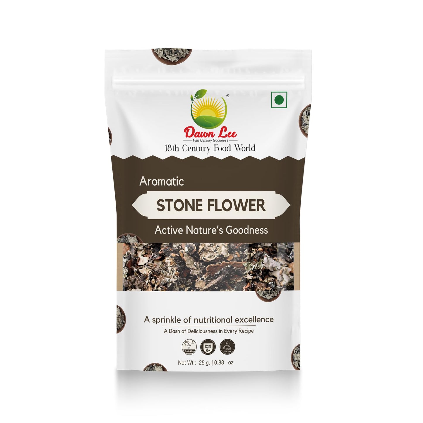 Dawn Lee Stone Flower Spices 25G/.88Oz - Indian Stone Flower- Dagad Phool- Kalpasi- Pathar Phool- Chhabila- Kalpasi Spice- Permalia Perlata- Rock Flower Stone- Patthar Ke Phool- Indian Masala- Pure Fragrant Spice For Cooking