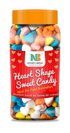 Natures Bridge Heart Shaped Sweet Candy Topping (Sprinkles) for Cake Decoration 200 gm Jar Pack / Hearts Candy / Sprinkles / Ca