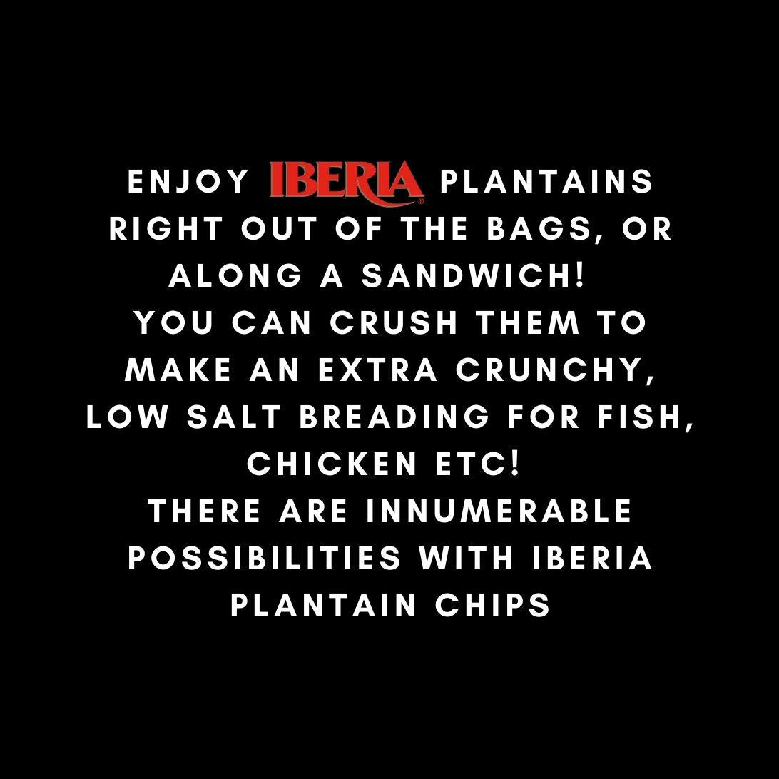 Iberia Plantain Chips, Variety, 4 Salted Plantain Chips, 2 Naturally Sweet Plantain Chips, 2 Garlic Plantain Chips, 3 Ounce (Pac