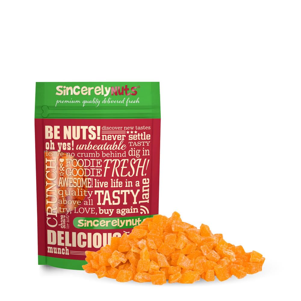 Sincerely Nuts Diced Mangos (2 LBS)-Nutritious and Satisfying Tropical Fruit-Healthy Alternative for Sweet Tooth- Gluten-Free Fo